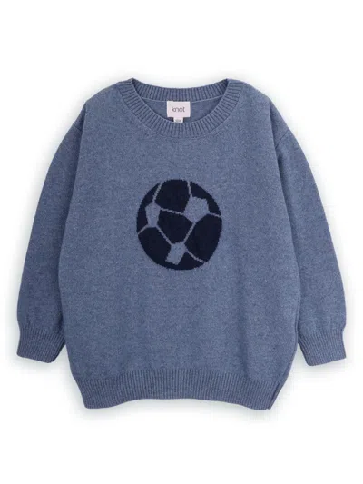 Knot Kids' Football Sweater In Blue