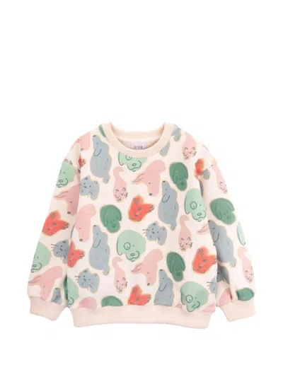 Knot Babies' Fur-ever Friends Sweatshirt In Pink