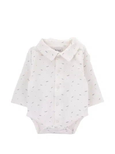 Knot Babies' Galaxy Glow Printed Body In White