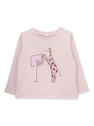 Knot Kids' Giraffe T-shirt In Pink
