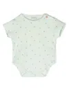 Knot Graphic-print Cotton Body In Green
