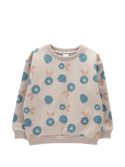 Knot Kids' Graphic-print Sweatshirt In Neutrals