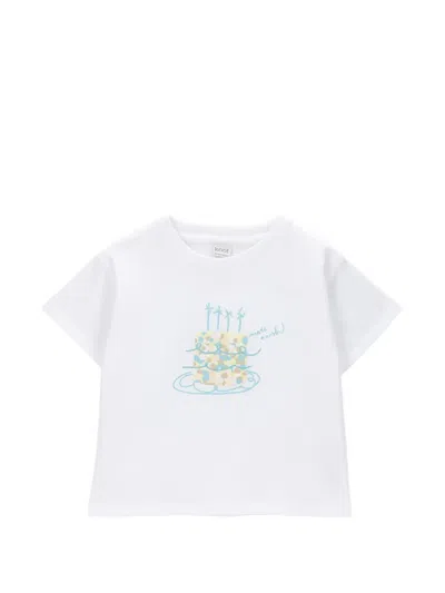 Knot Kids' Graphic-print T-shirt In White