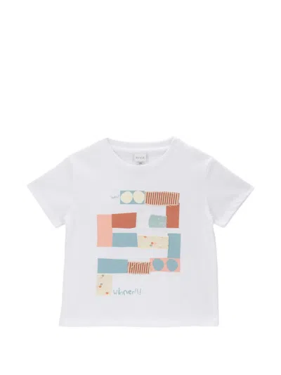 Knot Kids' Graphic-print T-shirt In White
