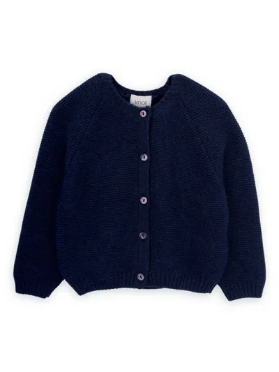 Knot Kids' Holly Cardigan In 蓝色