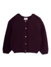 Knot Samantha Ribbed-knit Cardigan In 红色