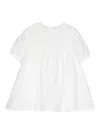 Knot Isabelle Short-sleeve Dress In White