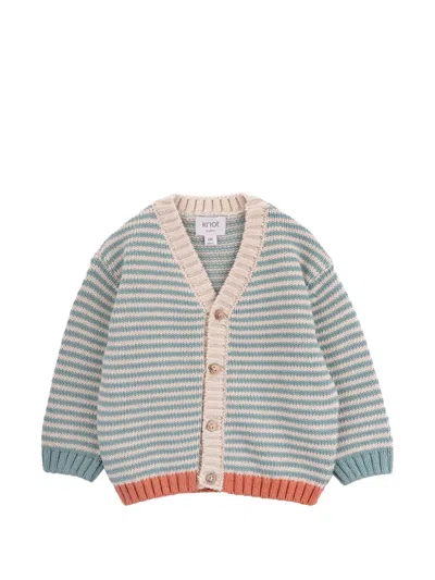 Knot Babies' Jack Cardigan In Neutral