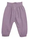 Knot Jeth Knitted Elastic-waist Trousers In Purple