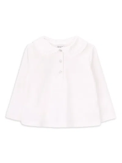 Knot Babies' Jolie Stretch-cotton Blouse In Pink