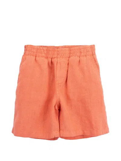Knot Kids' Julien Elasticated-waist Shorts In Orange