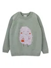 Knot Lady Monster Knitted Sweater In Green