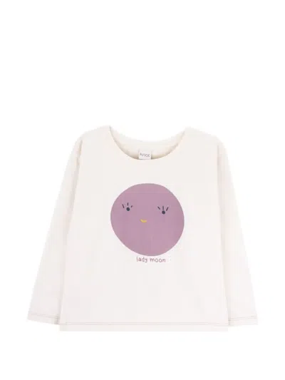 Knot Kids' Lady Moon T-shirt In White