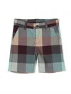 Knot Lake Check-pattern Shorts In Blue