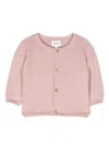 Knot Latifa Cotton Knitted Cardigan In Pink