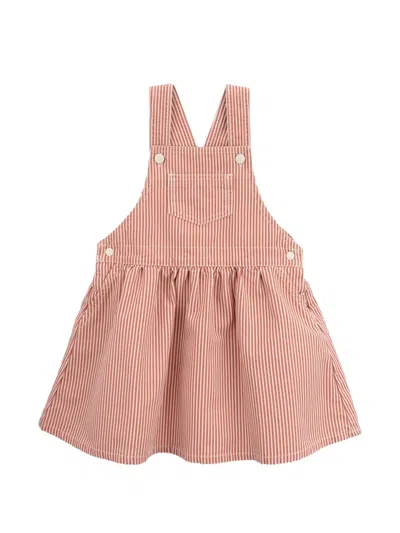 Knot Kids' Leticia Striped-pattern Dress In Orange