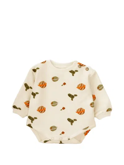 Knot Babies' Little Astronaut Patterned Bodysuit In Multi