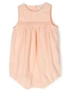 Knot Lorelai Sleeveless Romper In Orange
