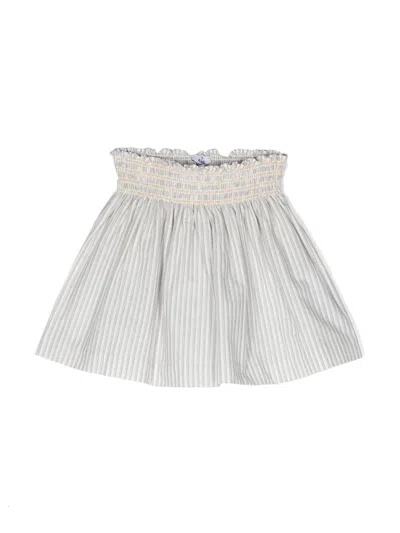 Knot Kids' Marcy Striped Skirt In White