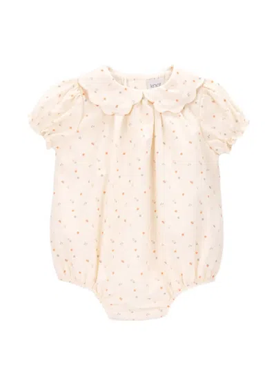 Knot Babies' Mary Scalloped Floral Body In Neutral
