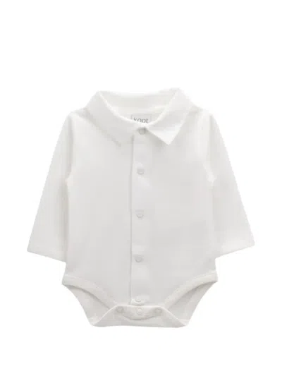 Knot Babies' Orion Long-sleeve Body In White