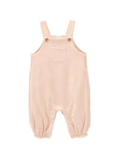 Knot Babies' Page Corduroy Pocket Dungarees In Orange