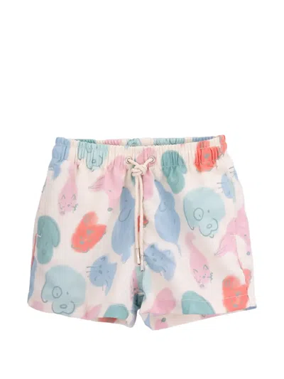 Knot Kids' Parker Animal-print Swim Shorts In Multi