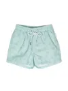 Knot Parker Drawstring-waist Swim Shorts In Green