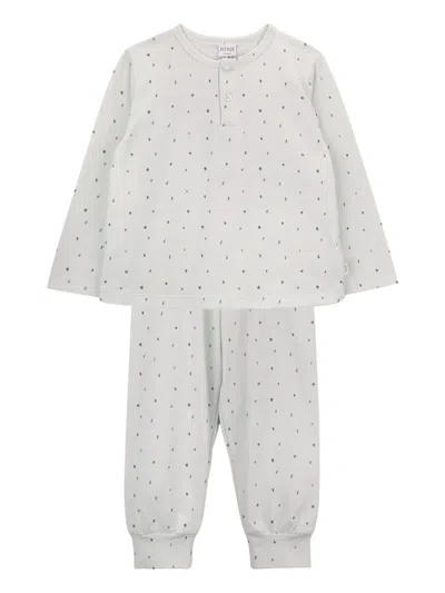 Knot Kids' Pencil Dots Pyjamas In White