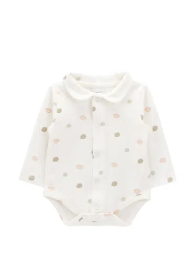 Knot Babies' Percy Printed Bodysuit In White