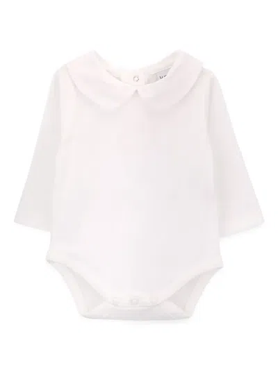 Knot Babies' Peter Pan-collar Body In White