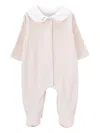 Knot Pink Space Embroidered Babygrow In Pink