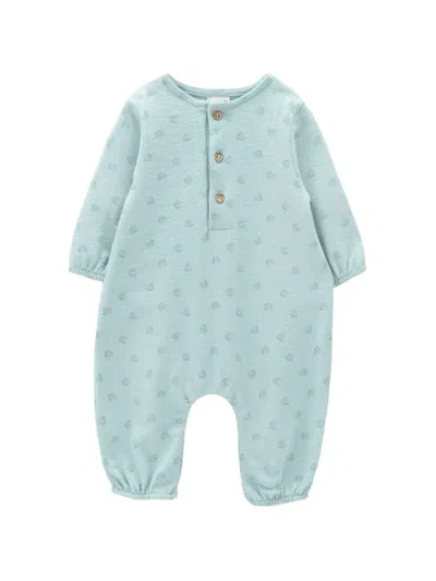 Knot Babies' Pom Play Jumpsuit In Blue