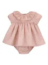Knot Romantic Flowers-print Dress In Pink