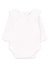 Knot Rose Bodysuit In White