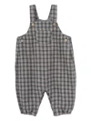 Knot Salvatore Checked Overalls In Gray
