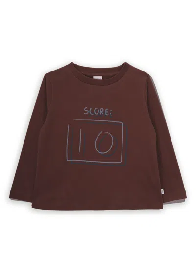 Knot Kids' Score T-shirt In Brown