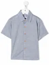 Knot Short Sleeve Shirt In Blue