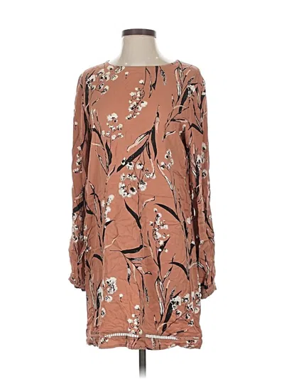 Pre-owned Knot Sisters Casual Dress In Brown