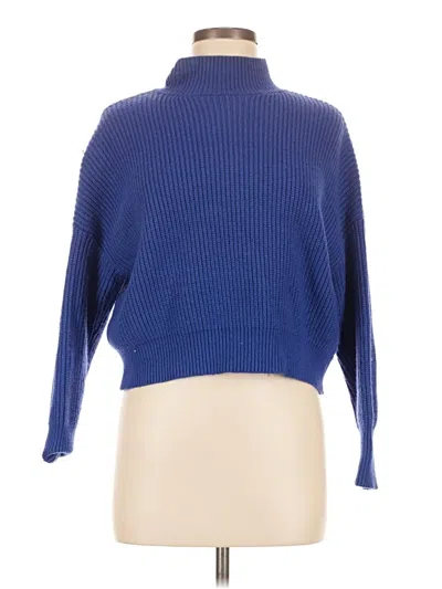 Pre-owned Knot Sisters Turtleneck Sweater In Blue