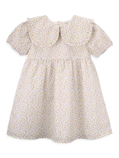 Knot Kids' Small Brushes Dress In White