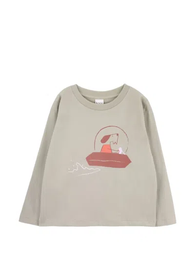 Knot Kids' Space Dog Graphic T-shirt In Brown