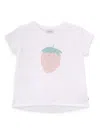 Knot T-shirt Mit Erdbeeren-print