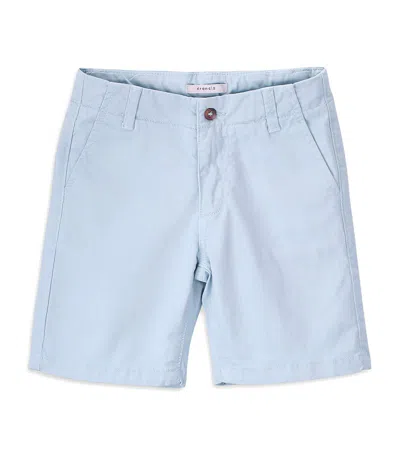 Knot Kids' Stretch-cotton Francis Shorts In Celestial Blue