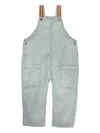 Knot Striped-strap Pocket Jumpsuit In Blue