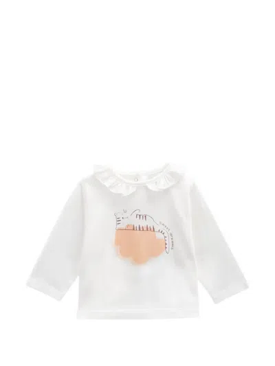 Knot Babies' Sweet Dreams Printed T-shirt In White