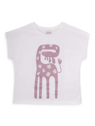 Knot Babies' The Giraffe T-shirt In White