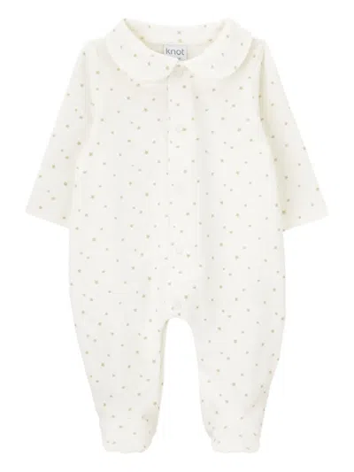 Knot Tiny Cosmos Babygrow In White