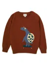Knot Turtle Skater Jumper In Red