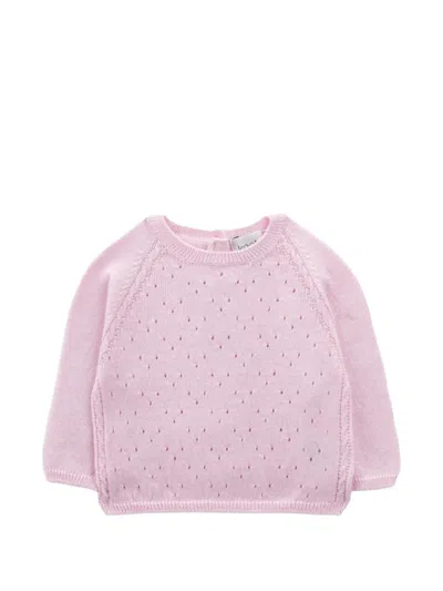 Knot Kids' Uzi Perforated Knit Sweater In Purple
